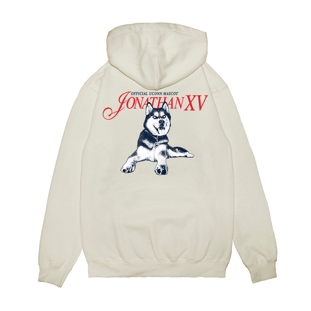 UConn - Huskies Mascot : Jonathan XV - Legacy Premium Hooded Sweatshirt-1