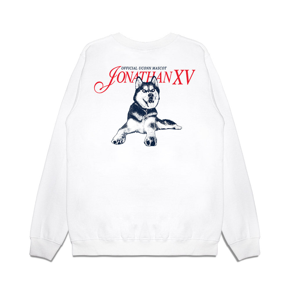UConn - Huskies Mascot : Jonathan XV - Legacy Premium Crewneck Sweatshirt-1