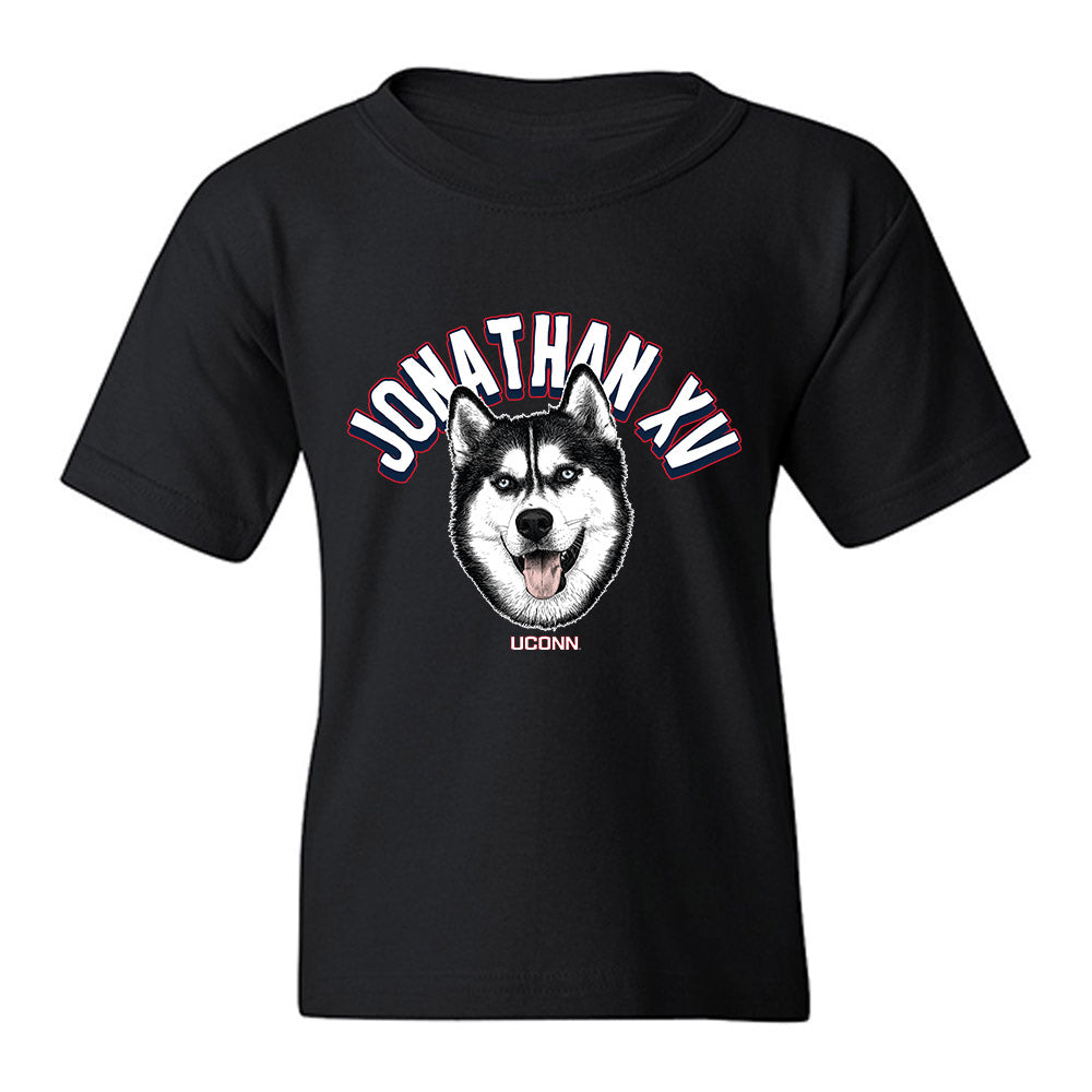 UConn - Huskies Mascot : Jonathan XV - Caricature Youth T-Shirt-0