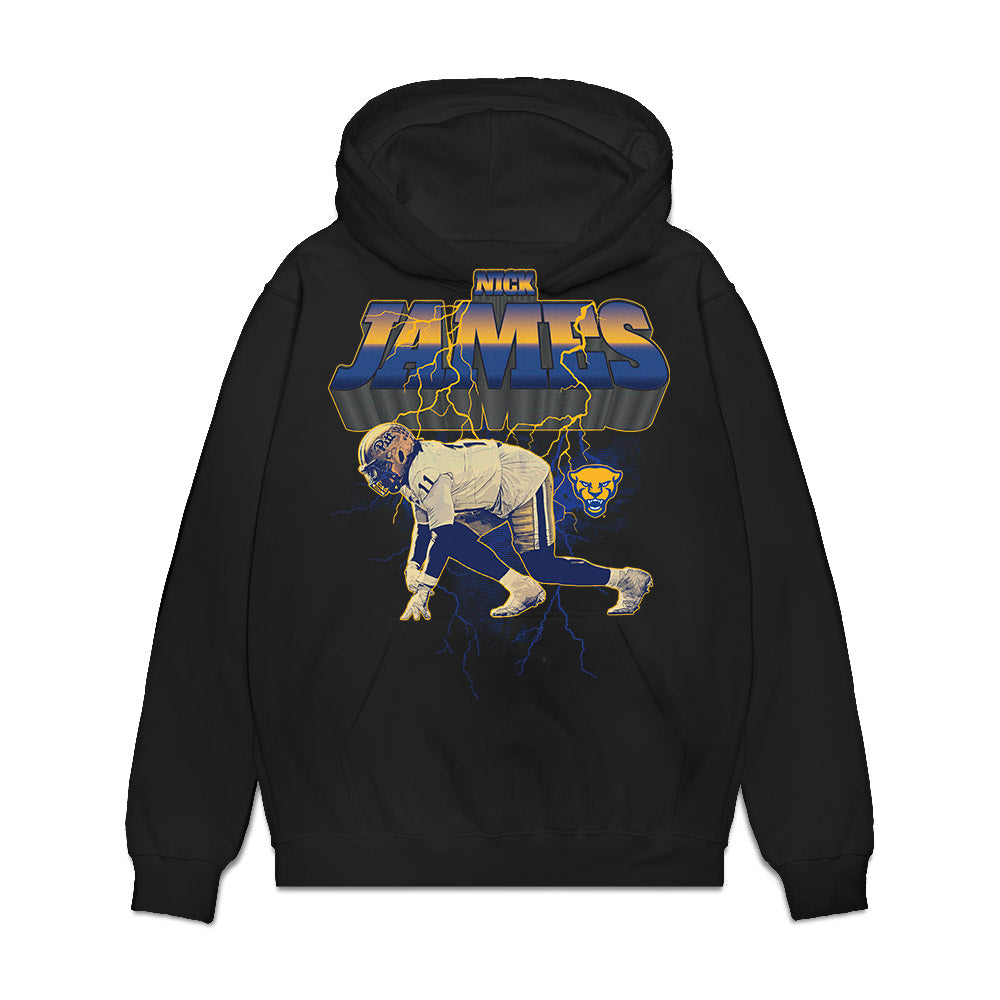 Pittsburgh - NCAA Football : Nick James - Collage Premium Hooded Sweatshirt-0