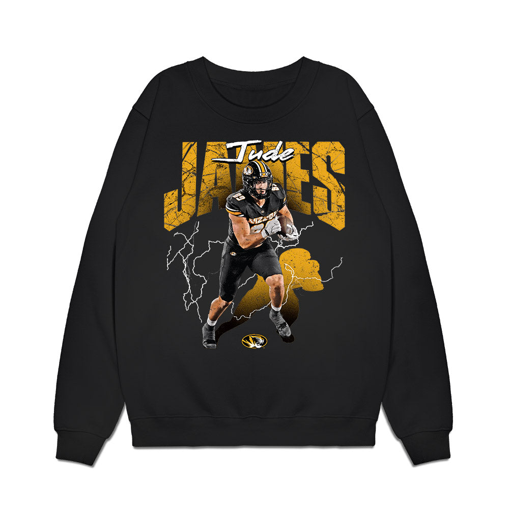 Missouri - NCAA Football : Jude James - Collage Premium Crewneck Sweatshirt-0