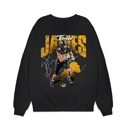Missouri - NCAA Football : Jude James - Collage Premium Crewneck Sweatshirt-0