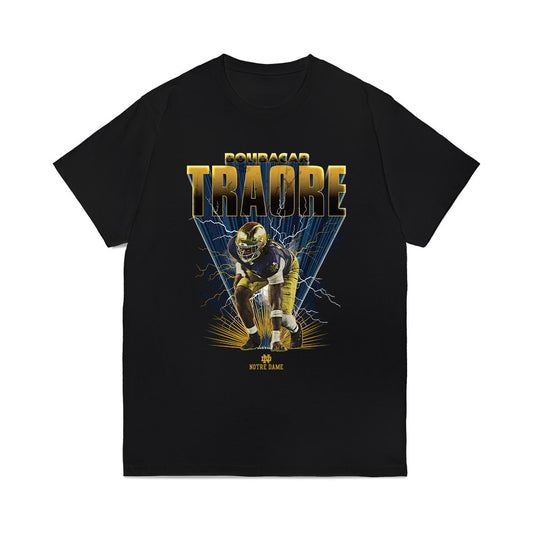 Notre Dame - NCAA Football : Boubacar Traore - Collage Comfort Colors T-Shirt-0