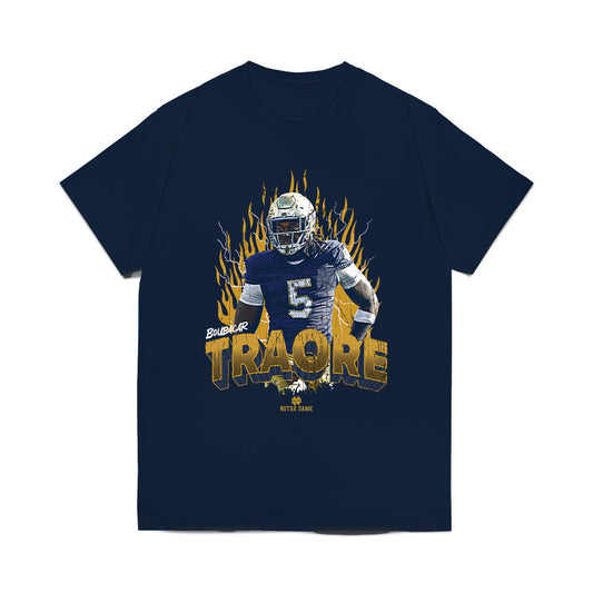 Notre Dame - NCAA Football : Boubacar Traore - Collage Comfort Colors T-Shirt-0