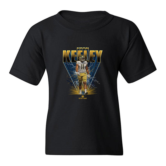 Notre Dame - NCAA Football : Keon Keeley - Collage Youth T-Shirt-0