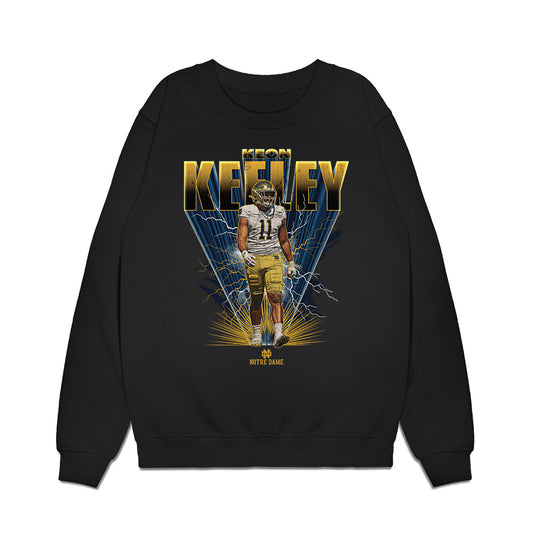 Notre Dame - NCAA Football : Keon Keeley - Collage Premium Crewneck Sweatshirt-0