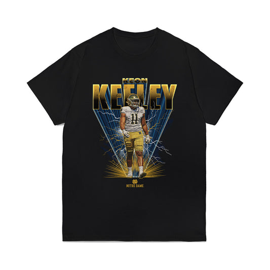 Notre Dame - NCAA Football : Keon Keeley - Collage Comfort Colors T-Shirt-0