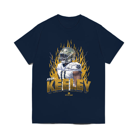 Notre Dame - NCAA Football : Keon Keeley - Collage Comfort Colors T-Shirt-0