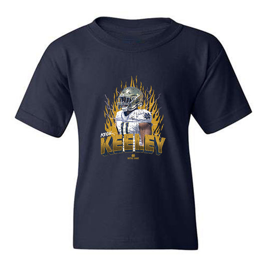 Notre Dame - NCAA Football : Keon Keeley - Collage Youth T-Shirt-0