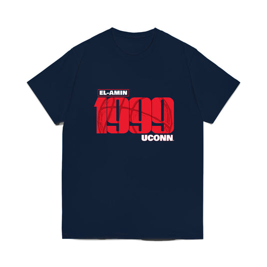 UConn - Men's Basketball Legends : Khalid El-Amin - Point Guard Comfort Colors T-Shirt-0