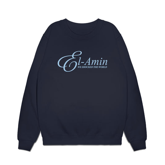 UConn - Men's Basketball Legends : Khalid El-Amin - Signature Style Premium Crewneck Sweatshirt-0