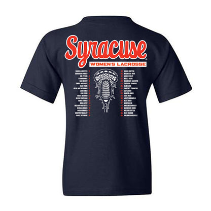 Syracuse - NCAA Womens Lacrosse : 2026 NCAA Championship Roster List Youth T-Shirt-1