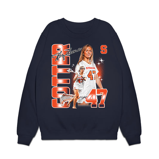 Syracuse - NCAA Women's Lacrosse : Mileena Cotter - Collage Premium Crewneck Sweatshirt-0
