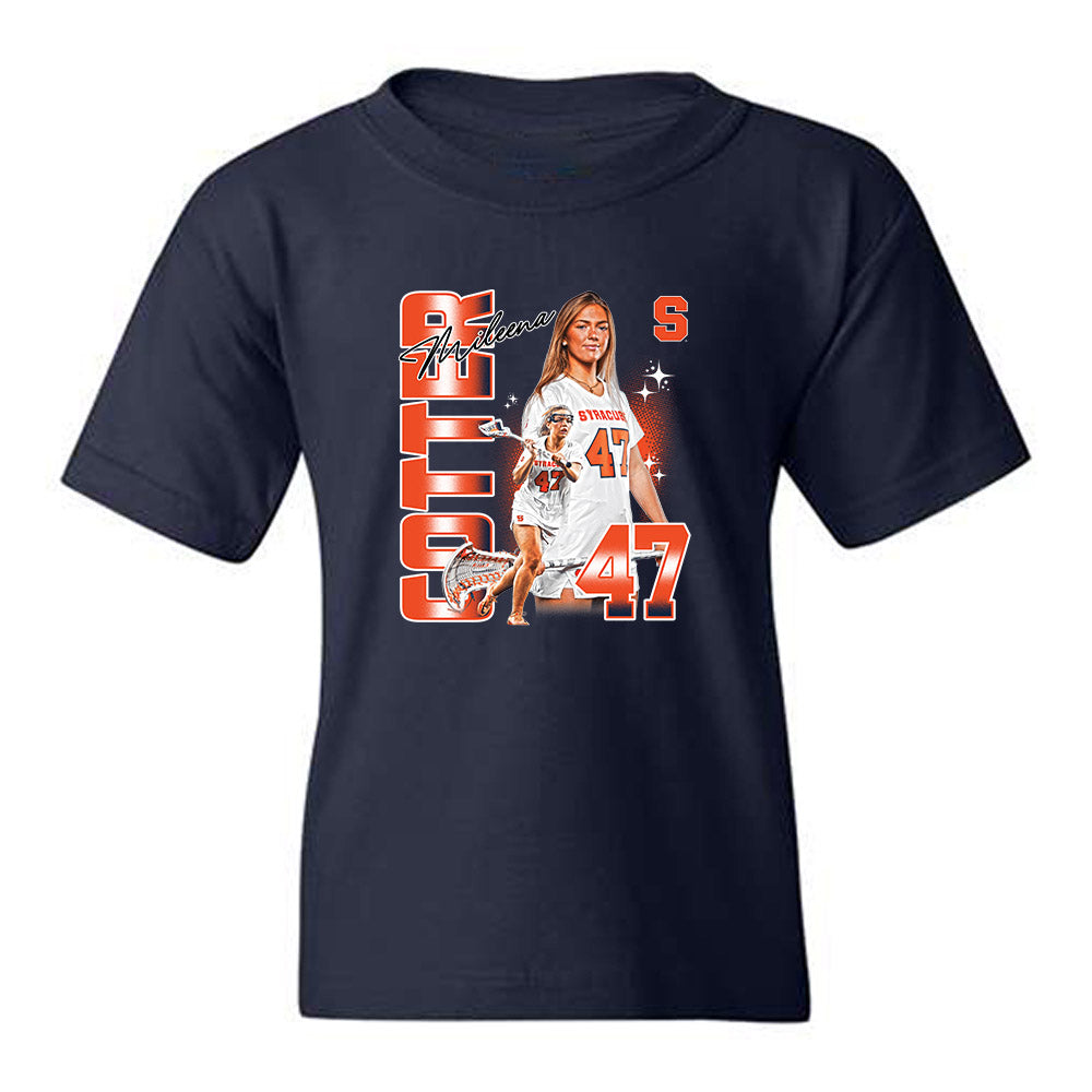Syracuse - NCAA Women's Lacrosse : Mileena Cotter - Collage Youth T-Shirt-0