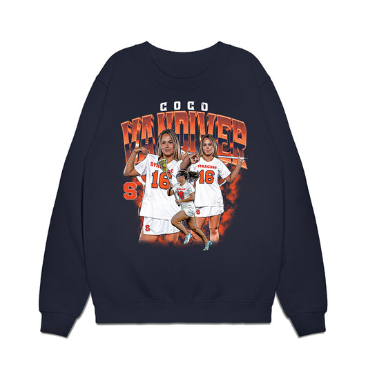 Syracuse - NCAA Women's Lacrosse : Coco Vandiver - Collage Premium Crewneck Sweatshirt-0