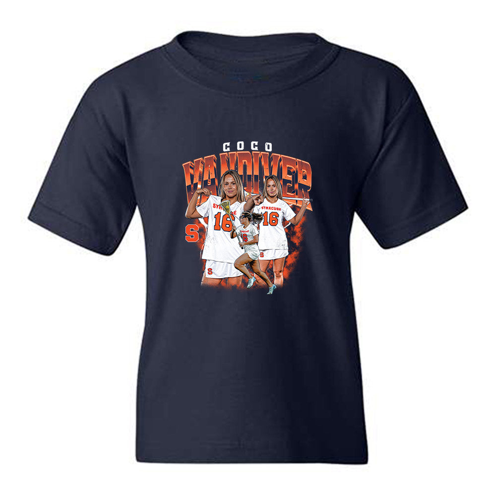Syracuse - NCAA Women's Lacrosse : Coco Vandiver - Collage Youth T-Shirt-0