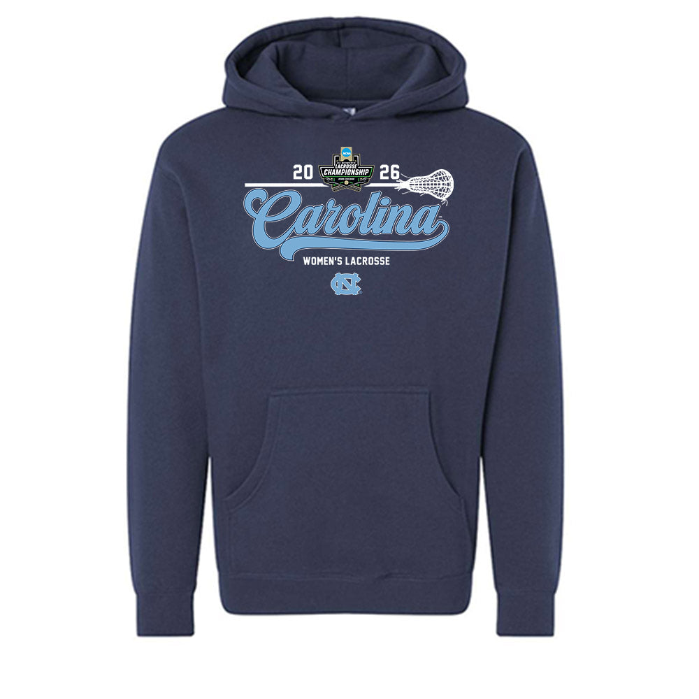 UNC - NCAA Women's Lacrosse : 2026 NCAA Championship Roster List Hooded Pullover Sweatshirt-0