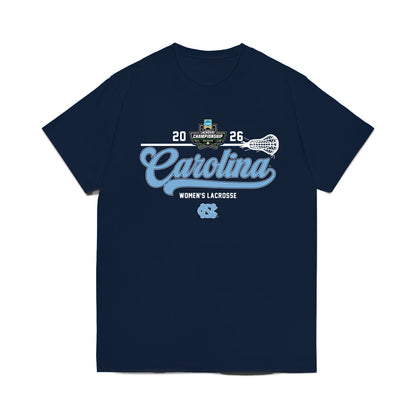 UNC - NCAA Women's Lacrosse : 2026 NCAA Championship Roster List Comfort Colors T-Shirt-0