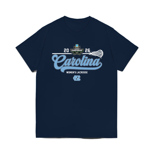 UNC - NCAA Women's Lacrosse : 2026 NCAA Championship Roster List Comfort Colors T-Shirt-0