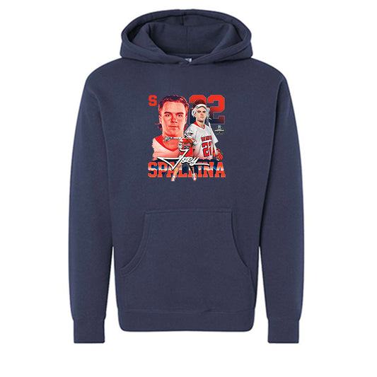 Syracuse - NCAA Men's Lacrosse : Joey Spallina - Collage Hooded Pullover Sweatshirt-0