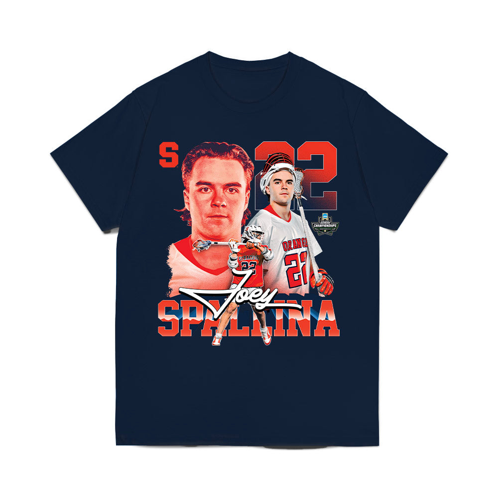 Syracuse - NCAA Men's Lacrosse : Joey Spallina - Collage Comfort Colors T-Shirt-0
