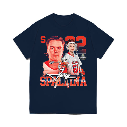 Syracuse - NCAA Men's Lacrosse : Joey Spallina - Collage Comfort Colors T-Shirt-0