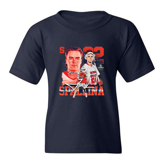 Syracuse - NCAA Men's Lacrosse : Joey Spallina - Collage Youth T-Shirt-0