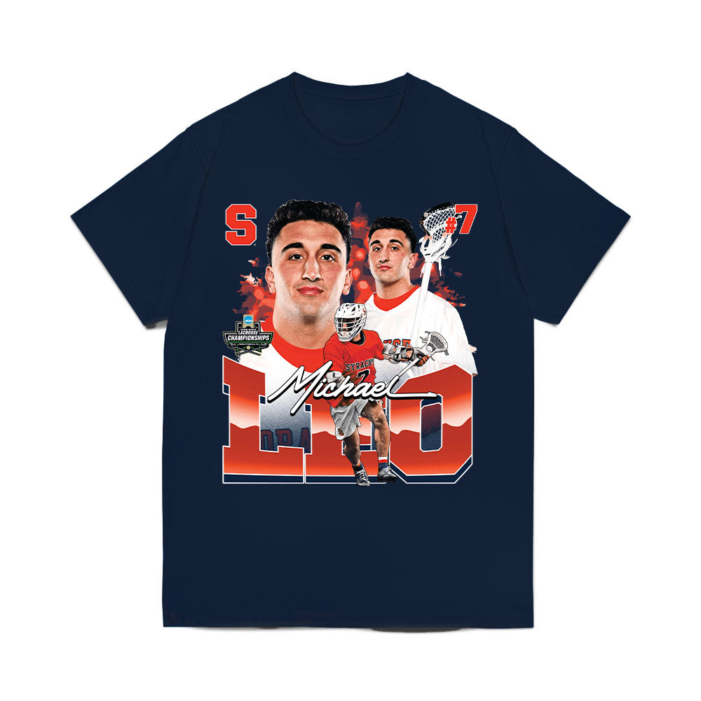 Syracuse - NCAA Men's Lacrosse : Michael Leo - Collage Comfort Colors T-Shirt-0