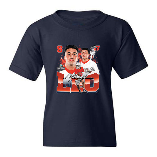 Syracuse - NCAA Men's Lacrosse : Michael Leo - Collage Youth T-Shirt-0