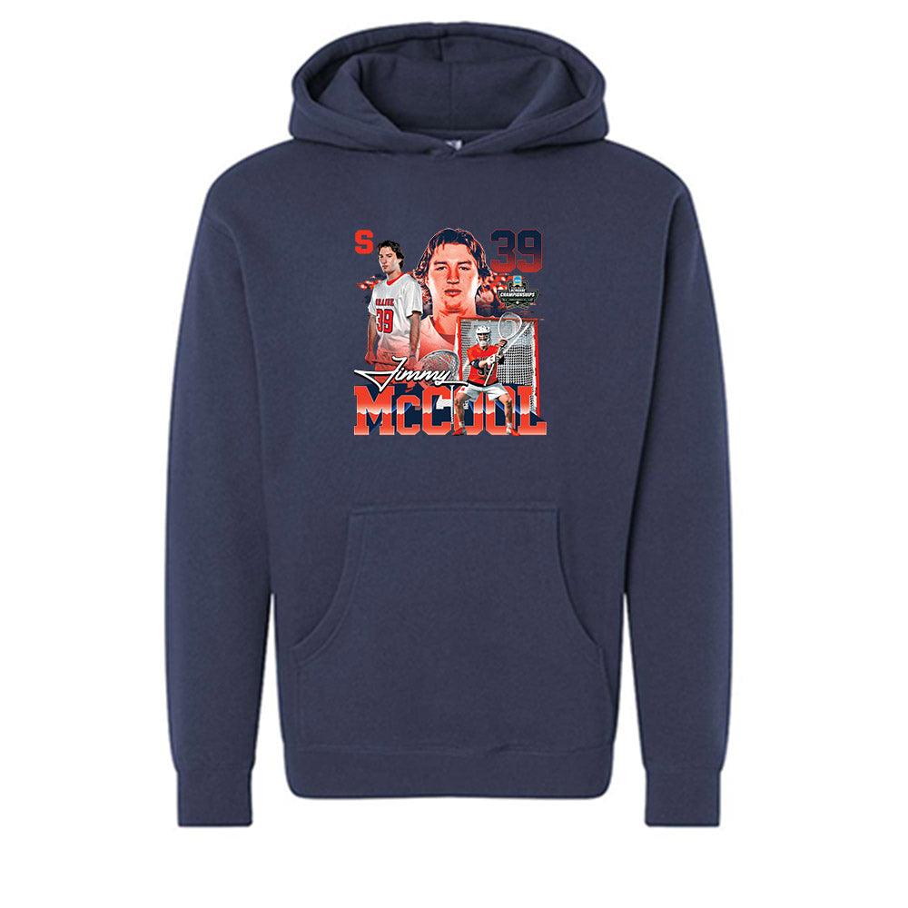 Syracuse - NCAA Men's Lacrosse : Jimmy Mccool - 2026 NCAA Championship Collage Hooded Pullover Sweatshirt-0