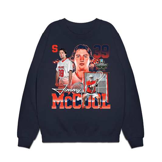 Syracuse - NCAA Men's Lacrosse : Jimmy Mccool - 2026 NCAA Championship Collage Premium Crewneck Sweatshirt-0