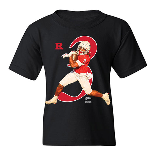 Rutgers - NCAA Football : Antwan Raymond - Graphic Youth T-Shirt-0