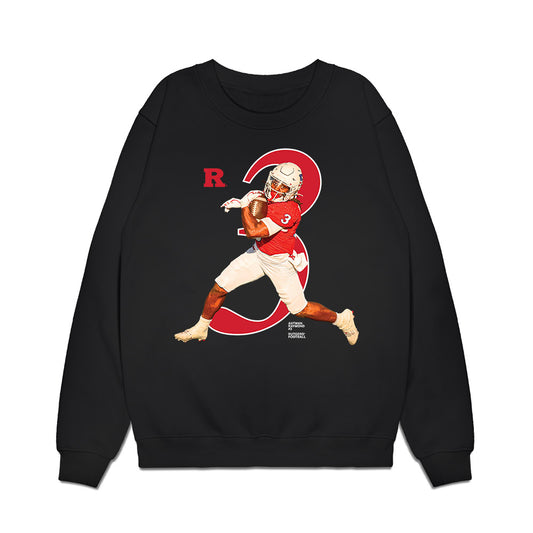 Rutgers - NCAA Football : Antwan Raymond - Graphic Premium Crewneck Sweatshirt-0