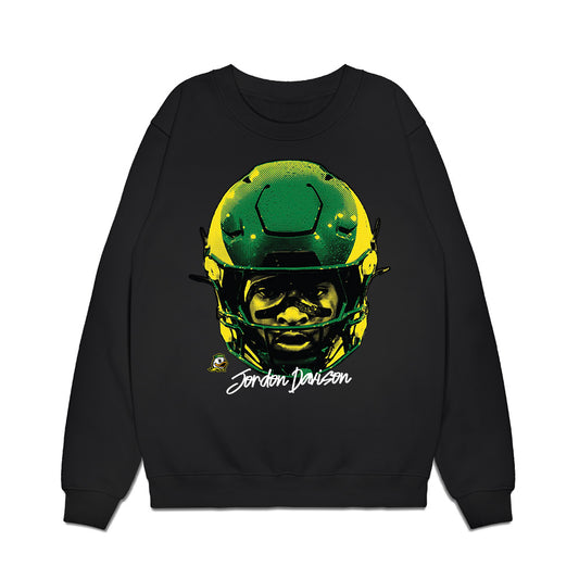 Oregon - NCAA Football : Jordon Davison - Graphic Premium Crewneck Sweatshirt-0