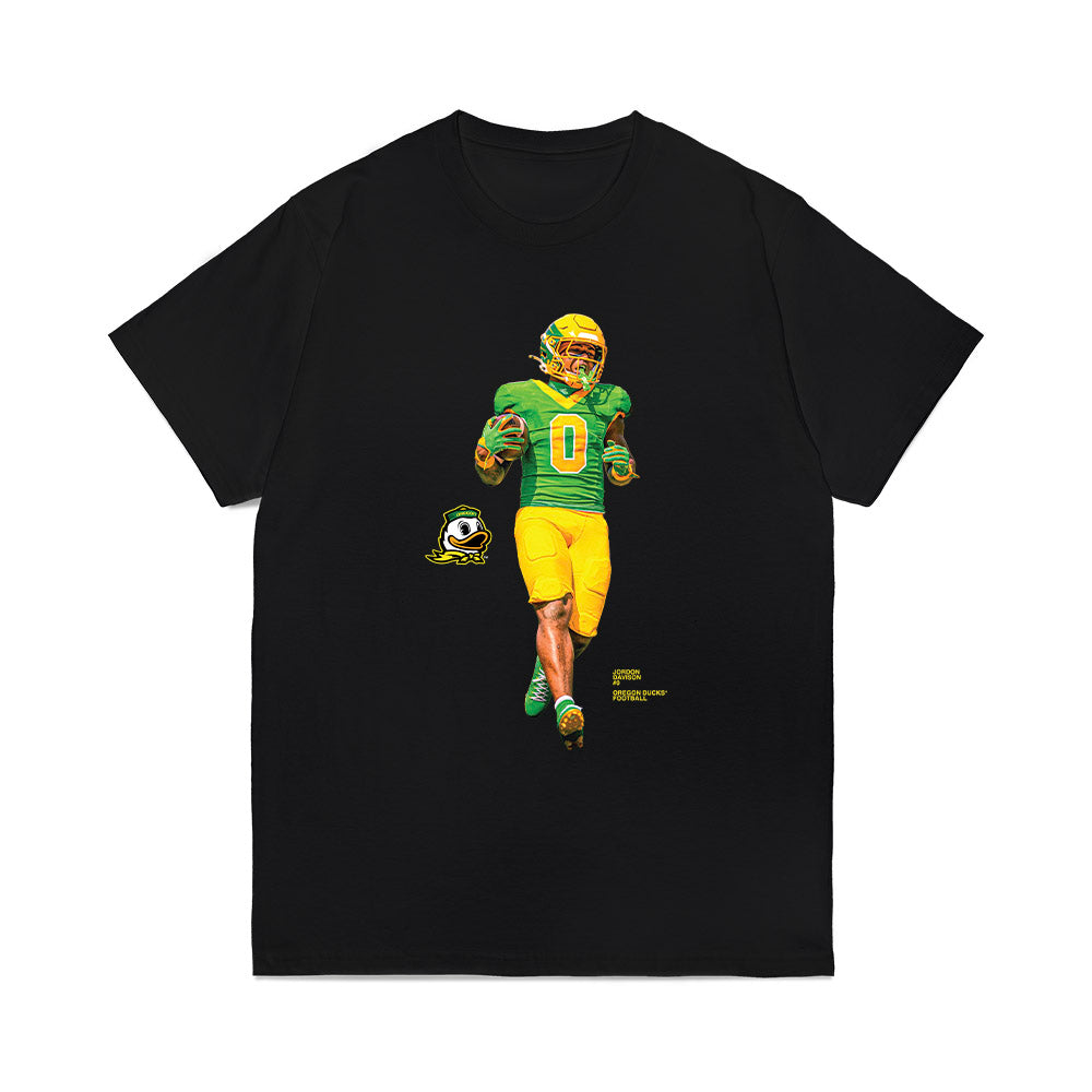 Oregon - NCAA Football : Jordon Davison - Breakthrough Comfort Colors T-Shirt-0