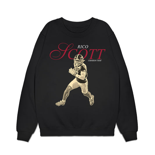 Alabama - NCAA Football : Rico Scott - Legacy Premium Crewneck Sweatshirt-0