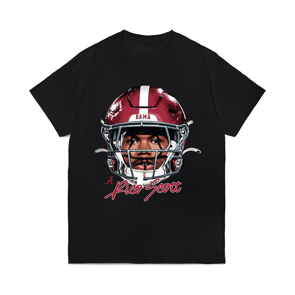 Alabama - NCAA Football : Rico Scott - Game Face Comfort Colors T-Shirt-0