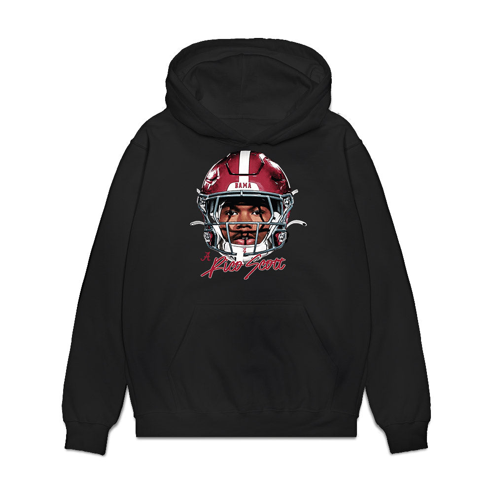 Alabama - NCAA Football : Rico Scott - Game Face Premium Hooded Sweatshirt-0