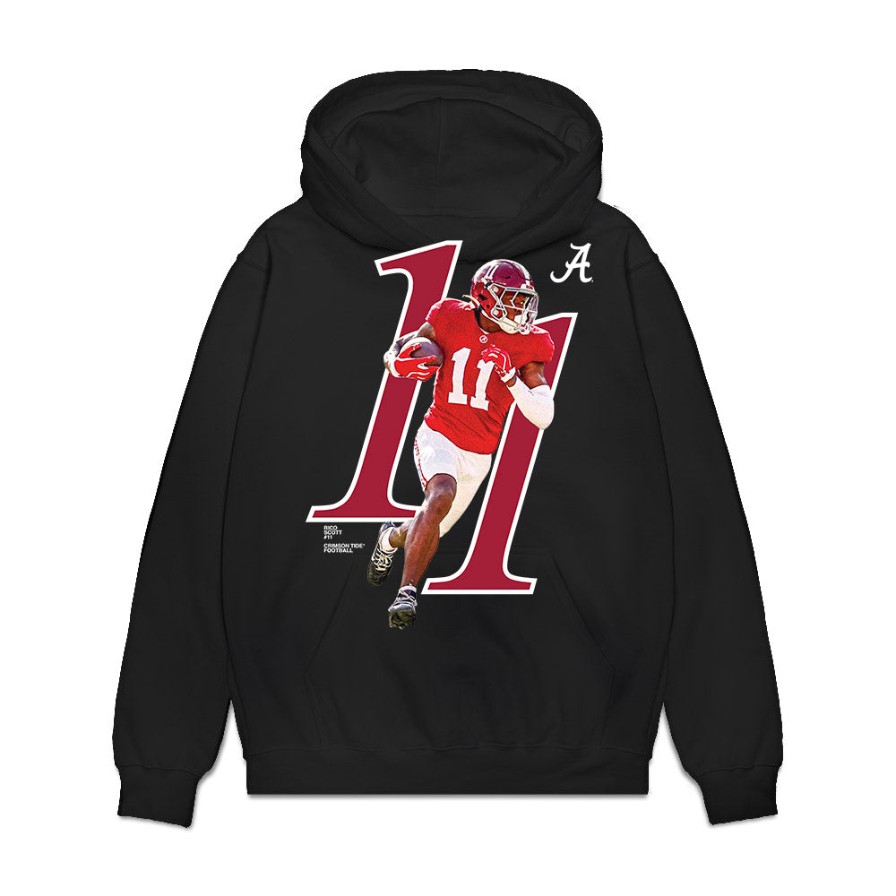 Alabama - NCAA Football : Rico Scott - Graphic Premium Hooded Sweatshirt-0