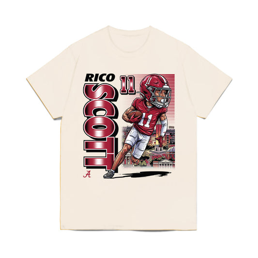 Alabama - NCAA Football : Rico Scott - Caricature Comfort Colors T-Shirt-0