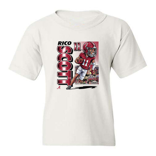 Alabama - NCAA Football : Rico Scott - Caricature Youth T-Shirt-0