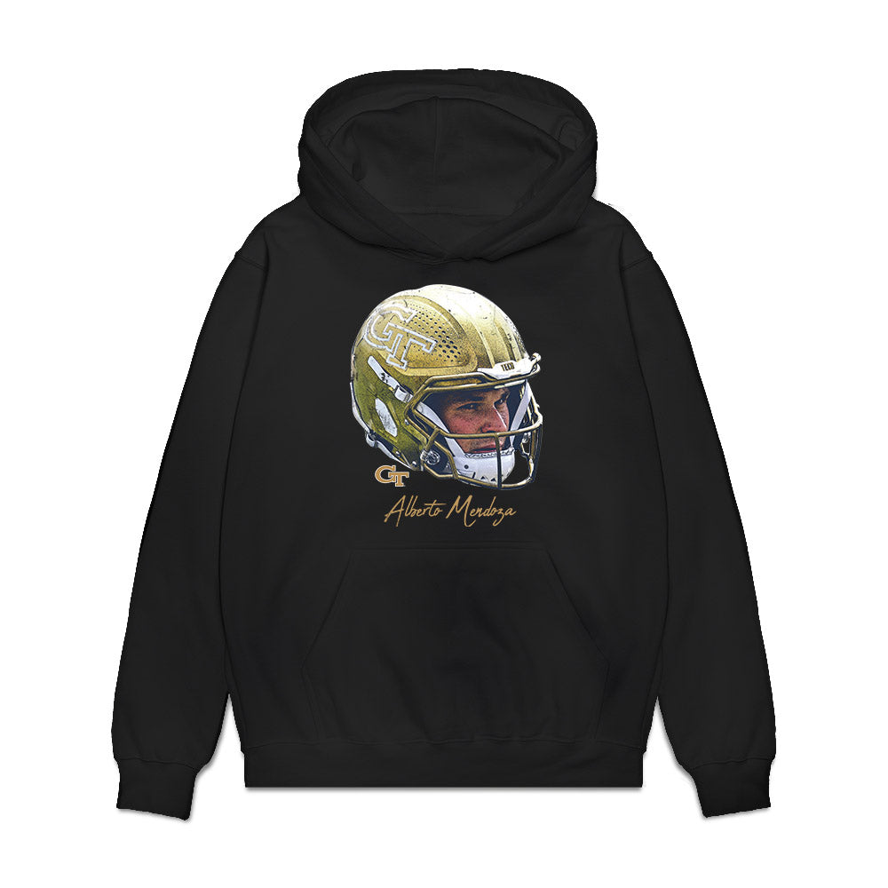 Georgia Tech - NCAA Football : Alberto Mendoza - Game Face Premium Hooded Sweatshirt-0