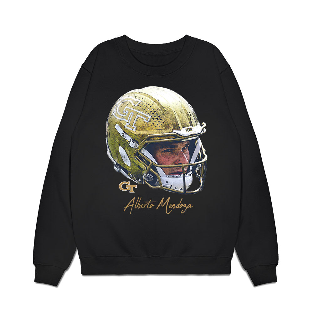 Georgia Tech - NCAA Football : Alberto Mendoza - Game Face Premium Crewneck Sweatshirt-0