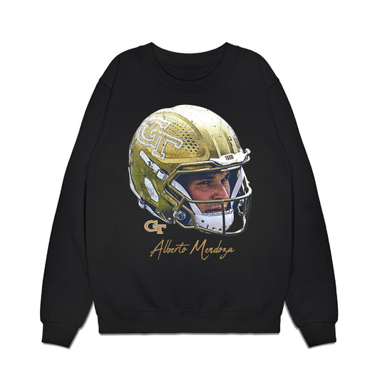 Georgia Tech - NCAA Football : Alberto Mendoza - Game Face Premium Crewneck Sweatshirt-0
