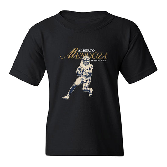 Georgia Tech - NCAA Football : Alberto Mendoza - Graphic Youth T-Shirt-0
