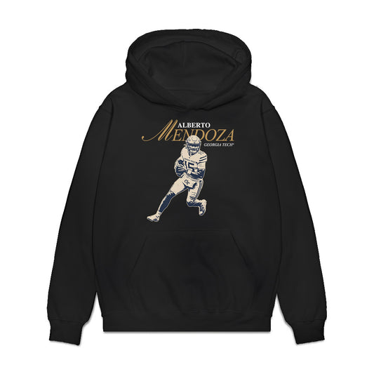 Georgia Tech - NCAA Football : Alberto Mendoza - Graphic Premium Hooded Sweatshirt-0