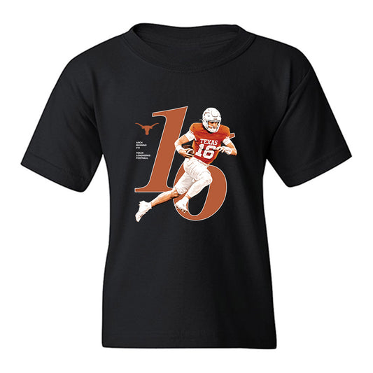 Texas - NCAA Football : Arch Manning - Breakthrough Series Youth T-Shirt-0