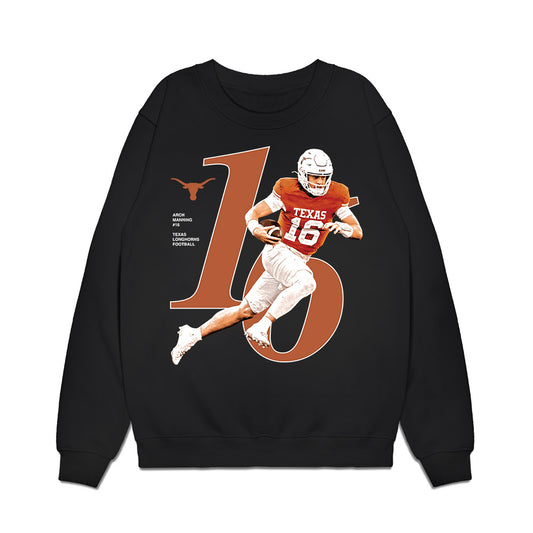Texas - NCAA Football : Arch Manning - Breakthrough Series Premium Crewneck Sweatshirt-0