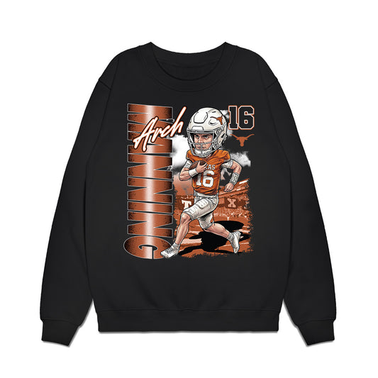 Texas - NCAA Football : Arch Manning - Caricature Premium Crewneck Sweatshirt-0