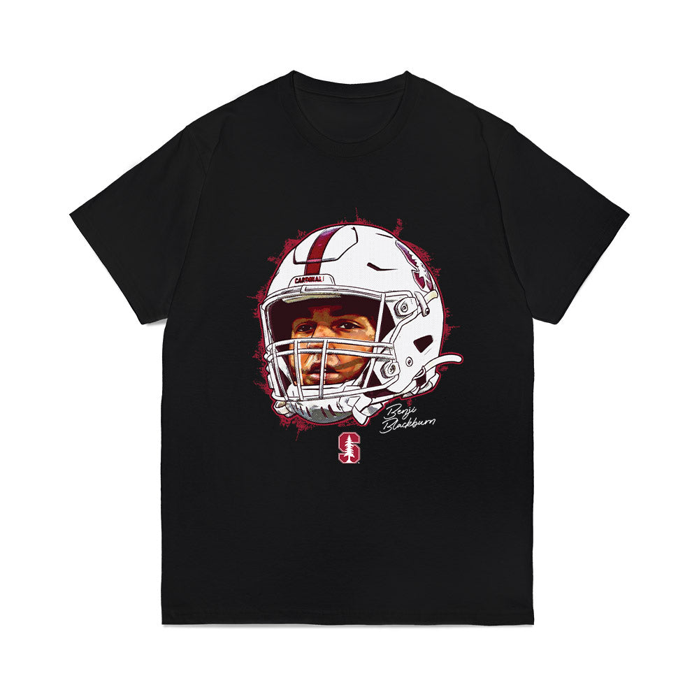 Stanford - NCAA Football : Benji Blackburn - Game Face Comfort Colors T-Shirt-0